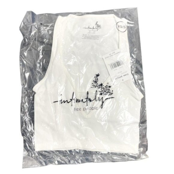 FREE PEOPLE Strapped In Crop Top - White XS/S - M/L NWT - Picture 4 of 5